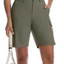 Womens Lightweight Hiking Shorts Stretch Quick Dry Cargo Shorts with Pockets for Casual Golf Travel and Workout (XL)