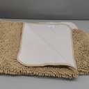 OLANLY Dog Door Mat for Muddy Paws 50x30, Absorbs Moisture and Dirt, Absorbent Non-Slip Washable Doormat, Quick Dry Chenille Mud Mat for Dogs, Entry Indoor Entryway Carpet for Inside Floor, Beige