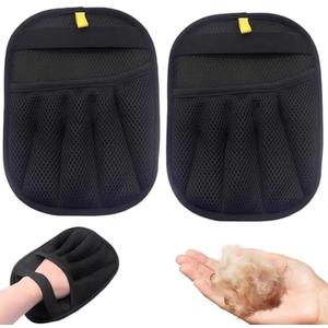 WESUN Pet Hair Removal Glove, Reusable Pet Hair Remover Glove, 2025 New Upgrade Efficient Grooming Gloves for Pet Hair, for Furniture, Carpet, Car Seat, Pet Grooming (2) 2 Pack