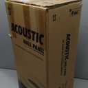 Art3dwallpanels 8 PCS Acoustic Panels, 24''x12'' Fabric Soundproof Wall Panels, Easy-Hook Mounting Sound Absorbing Panels for Studios, Office, Home Theater,Dark Grey