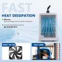 BAOSHISHAN 42gal Aquarium Chiller, 1/10 HP Axolotl Cooler, Special Quiet Design Refrigeration Compressor for hydroponics, Coral Reef, Fresh & Sea Tank (42gal/160L)