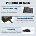29V Power Cord for Adjustable Standing Desk Compatible with Claiks P1.01.001 P101001 40" 48" 55" 63" Electric Standing Desk Adjustable Height Stand up Desk YH-K290018-C Power Supply Cord Charger
