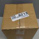 DOVDOV Handmade Glass Blown Orange Wide Mouth Irregular Vase, Modern Art Decoration for Home Office Living Room Dining Table Centerpiece