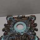 Ekena Millwork CM18CRBBS Crawley Ceiling Medallion, 18"W x 18"H x 3 1/4"ID x 1 1/2"P, Hand-Painted Bronze Blue Patina