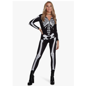 Morph Skeleton Bodysuit - Women's Halloween Costume, Size -XL