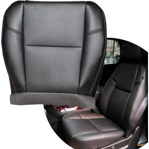 Driver or Passenger Side Bottom Replacement Perforated Leather Replacement Seat Cover #194/196 Black fit for Chevy Silverado Tahoe Suburban GMC Sierra Yukon Cadillac Escalade ESV EXT 2007-2014