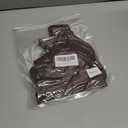 Werkiss Wireless Bralettes for Women No Underwire Bras Sexy V Neck Everyday Bra with Adjustable Straps (Brown, S)