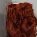 LOSMOEER Auburn Wig with Bangs Short Wavy Copper Red Wigs for Women Shoulder Length Curly Bob Wigs Heat Resistant Synthetic Wigs for Halloween Cosplay Daily Party Use (14 Inch)