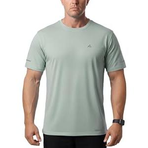 GearGlacier Ultra Soft Bamboo Viscose T-Shirts Coolmax Cooling Lightweight Workout Mositure Wicking Casual Crew Neck Tee(Sage, 3X-Large)