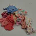 KIDOCHEESE Big Bows Hairbands, Soft Polyester & Nylon Hairband with Large Bows for Baby Girls Newborn Infant Toddlers Kids, 10 Colors in 1 Package