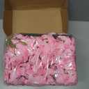 MECCANIXITY Silk Artificial Hydrangea Flowers, Pink Artificial Flowers Heads with Stems, Full Hydrangea Flowers for Wedding Centerpieces, Party Decoration 30 Set