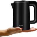 0.8L Electric Kettle Stainless Steel, 800 Watts Small Electric Kettle 27 Ounce Fast Boil Auto Shut-off, Portable Water Boiler for Small Kitchen, Business Trip and More