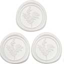 60 Pcs Ivory Wax Seal Stickers, Wedding Invitation Accessories Envelope Stickers - Peferct for Wedding Accessories, Gift Box Craft Wrapping, Christmas Cards Envelope Decoraction