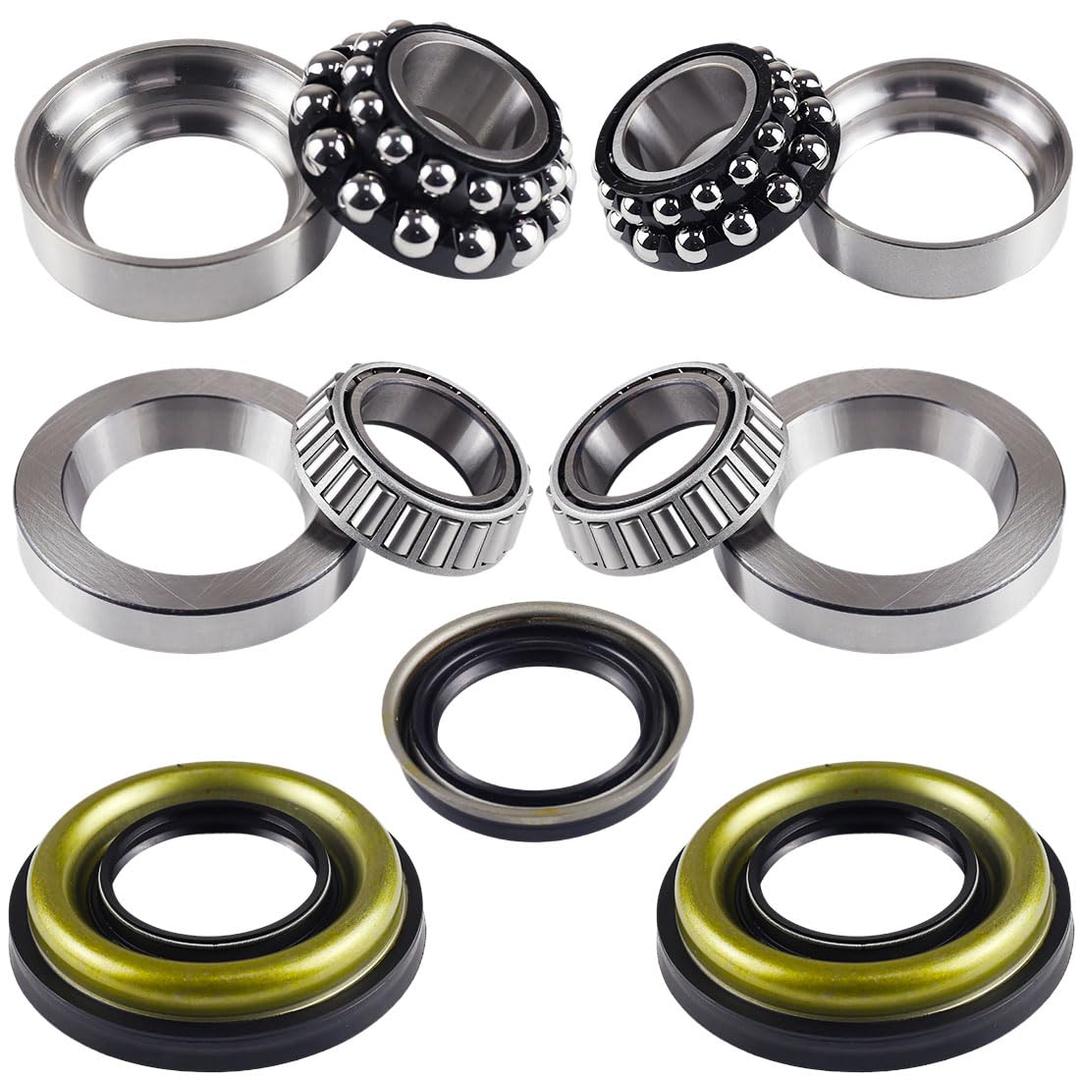 Rear Differential Bearings and Seal Repair Kit Compatible with Cadillac ATS CTS 2013-2019 V4 V6, F-577158 F-574658 LM50134R 22993016 92230584