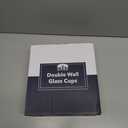 BTaT- Double Walled Espresso Cups, 6 oz, Set of 4, Clear Coffee Mugs, Double Wall Insulated Espresso Cups, Small Coffee Mugs for Tea, Lattes, Macchiatos, Hot & Cold Beverages, Microwave Safe