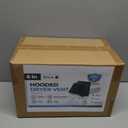 6" Black Dryer Vent Cover - 304 Stainless Steel Wall Cap, Screen and Damper