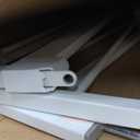 Regalo Safety 36" Extra Tall Baby Gate for Doorways & Bottom of Stairs, Pressure Mounted Walk Through Gate for Babies, Toddlers & Pets, Tested & Safe for 30 Years, American Designed, American Owned (White)