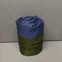 Double Sleeping Pad for Camping, Self Inflating 4" Extra Thick Camping Sleeping Pad for 2 Person with Pillow, Built-in Foot Pump, Portable Sleeping Mat for Backpacking, Hiking, Travel Tent (Twin, Green+blue)