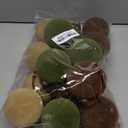 Liliful 15 Pcs Velvet Christmas Balls Bulk Flocked Christmas Tree Ball Ornaments Plastic Xmas Decorative Hanging Ornaments(Brown, Green, Beige,1.18 Inch)