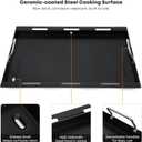 Stanbroil Full Size Griddle Insert for Weber Spirit 200 Series 2-Burner Gas Grills, Ceramic Coated Nonstick Flat Top Griddle for Weber Spirit I & II 200 Series Gas Grill, Black