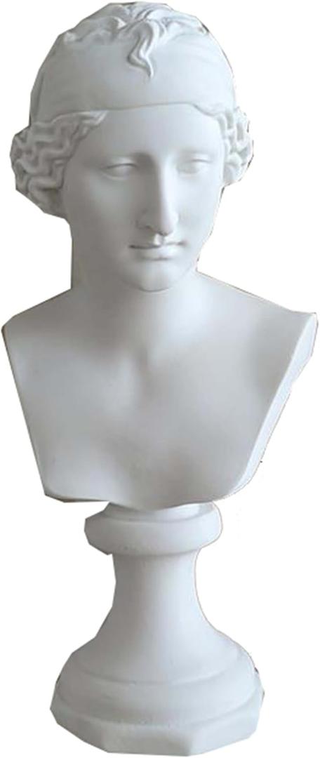 Venus Figurine, 6 Inch Height Bust, Hard Plastic Resin Figurine Venus