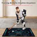 Field Hockey Training Mat 59"x35.4" Non‑Slip Quiet Indoor Stickhandling Pad