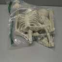 36" Skeleton Halloween Decorations, 3FT Realistic Full Body Movable Posable Joints Skeleton, Creepy Halloween Plastic Skeleton for Graveyard Decorations, Haunted House Props Indoor/Outdoor Decor