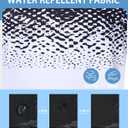 uideazone Mens Golf Shirt Dry Fit Athletic Polo Shirts Moisture Wicking Performance 3D Print Short Sleeve (3X-Large, Black White)