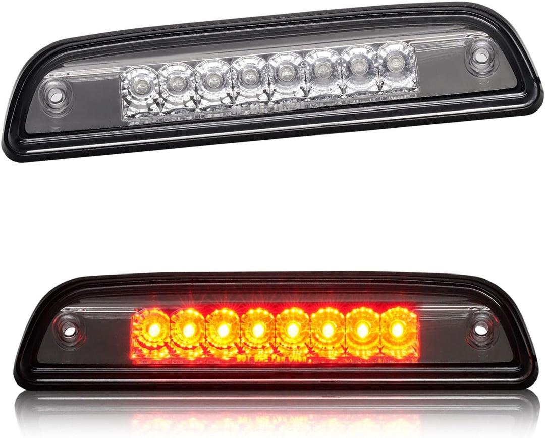 Third 3rd Brake Light LED for 1995-2015 Toyota Tacoma, High Mount Rear Brake Lights Assembly for 95-15 Tacoma, Waterproof Center Cab Lamp Stop Light (Smoked Lens)