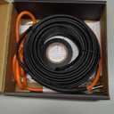 Heat Tape for Water Pipes, -40°F Deicing Cable, Pipe Heat Cables for Roof, Gutter，Farm，Freeze Protetion Heating Wires, Heated Water Hose, Plumbing Fixtures, 120V 5W/ FT (50FT)