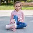 Roller Skate Shoes for Kids Girls Boys Detachable 2 Wheel Fashion Sneakers Casual Walking Skate Sneaker Suitable for Beginners