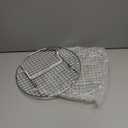 2 Pack Cooking Racks 10.5 inch Grids Steamer Baking Round Cooling Racks with Folding Feet Dehydrator Trays Stackable Barbecue Carbon Grates for Air Fryer