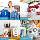 MaxGear 200 Price Tags with String, Gift and Clothing Tags, Hang Tag for Clothes, Jewelry, and Gifts  2" x 3.5" Printable Paper Tag Paper Labels for Easy Organization and Labeling