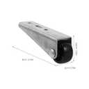 PRETYZOOM Heavy Duty Sliding Door Support Wheel Set with Nylon Rollers 5-Piece Anti-Sagging Door Bottom Guide Smooth Quiet Operation for Furniture and Office Chairs