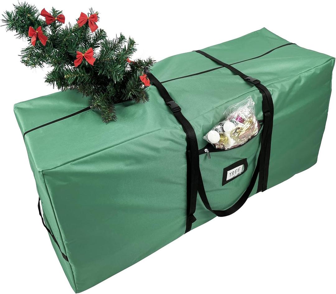 3 x Christmas Tree Storage Bag Extra Large Waterproof Heavy Duty Storage Containers, Fits Up to Tall 7.5 ft Xmas Artificial Tree, 600D Oxford Xmas Holiday Tree Bag with Reinforced Handles Dual Zipper
