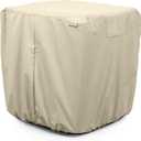 Covermates Elite Heavy-Duty Air Conditioner Cover - All-Weather Protection for Outdoor Central AC Units - Durable Water-Resistant 300D Polyester Shell, 34W x 34D x 30H, Khaki