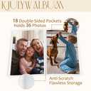 KJULYW Nurse Appreciation Gifts Photo Album 4x6, Thank You Gifts for Nurse Medical Staff, Nursing Gift for Women Small Memory Photo Album Book for 18 Pockets Hold 36 Pictures