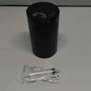 Waterless Essential Oil Diffuser, Rechargeable Scent Diffusers with 3 Mist Levels & Timers, Portable Aromatherapy Diffuser for Home Car Room Studio Office, Black Metal