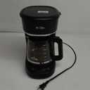Mr. Coffee 12-Cup Switch Coffee Maker Black: Electric Drip Coffee Machine, 60 oz Capacity, Dishwasher-Safe Parts