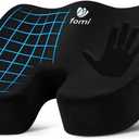 FOMI Extra Thick Firm Coccyx Orthopedic Memory Foam Seat Cushion | Black Large Cushion for Car or Truck Seat, Office Chair, Wheelchair | Back Pain Relief (Black)