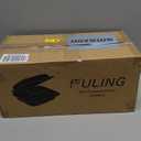 FULING [8x8-Inch, 50 Pieces, 3-Compartment Disposable To Go Box Containers, Plastic Clamshell Takeout Food Trays, Microwave Safe, Cut Resistantstable Hinged Lid, Hybrid Polypropylene, Black