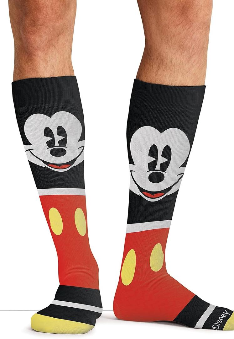 Cherokee Mens Compression Socks, 10-15 mmHg Knee High, Colorful Print, Lightweight, 1 Pair Pack, One Size - MPRINTSUPPORT