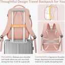Tenot Carry on Backpack for Women TSA Approved 15.6 Inch Travel Laptop Backpack for Women Travel Essentials Womens Travel Backpack Suitcase Pink
