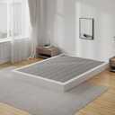 Box Spring California King Bed Base 5 Inch, 3000lbs Heavy Duty Cali King Box Spring Metal Mattress Foundation, Tool-Free Easy Assembly, Noise Free