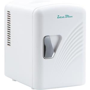 Iceblue Mini Fridge, Retro 4 Liter /6 Cans Mini Skincare Fridge, AC Plug & 12V Car Charger Mini Makeup Fridge, Compact & Portable 4A Cooling Tiny Fridge for Bedroom, Car, Office, Dorm, Gift (White)