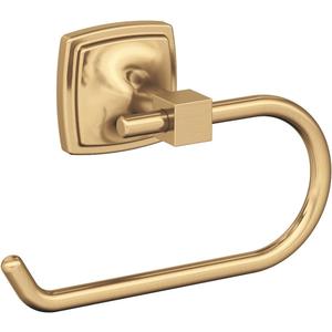 Amerock BH36091CZ | Champagne Bronze Single Post Toilet Paper Holder | 7-1/16 in. (179 mm) Length Toilet Tissue Holder | Stature | Bath Tissue Holder | Bathroom Hardware | Bath Accessories