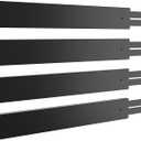 BAMEOS Drawer Dividers Bamboo Separators Organization Expandable Organizers for Kitchen Bedroom Bathroom Dresser Office 4-pack (2''H, 16.65''-22''L, Black)