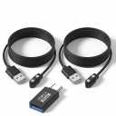Universal Smart Watch Charger, 2-Pin 2.84mm Magnetic USB Charging Cable [Model A + Model B, One Fit Only], Replacement Charger Cord Compatible with Personify Health Max Go