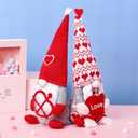 2Pcs Valentine's Day Gnomes Plush Decorations, Mothers Day Valentines Day Love Gnome Heart, Valentine's Gnome Decor Gifts for Indoor Home Table Decor