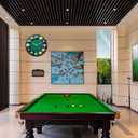 Billiards Pool Ball Wall Clock-Glass Pool Table Wall Clock for Billiards Room,Pool Room,Bar,Gift(12 Inch)